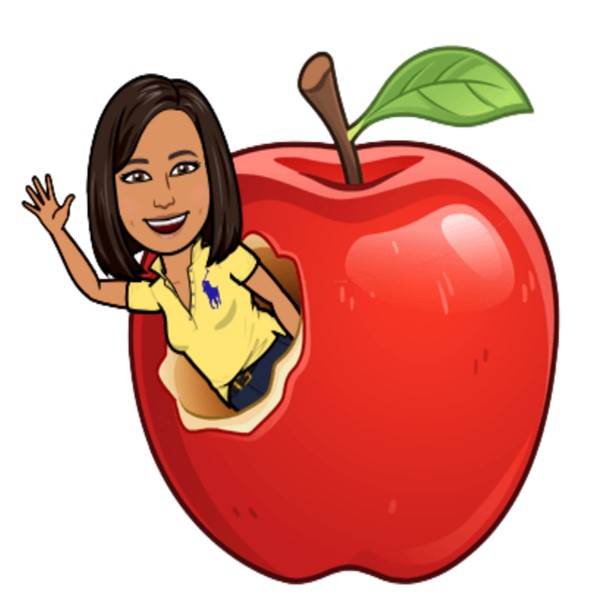 Bitmoji with apple